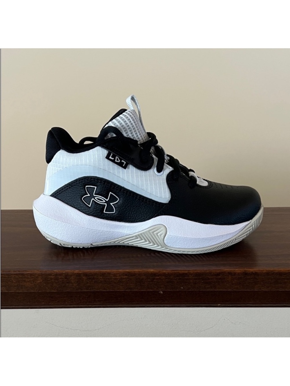 Under Armour Kids' Black and White Sneakers